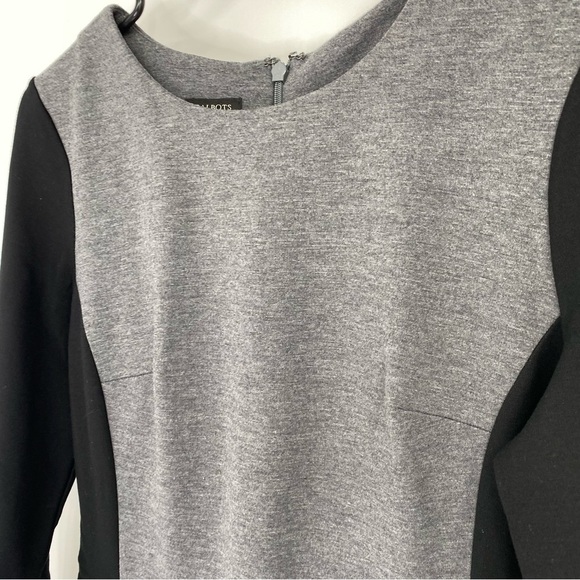 Talbots Gray and Black Career Dress Size 8P - Picture 3 of 6